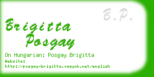 brigitta posgay business card